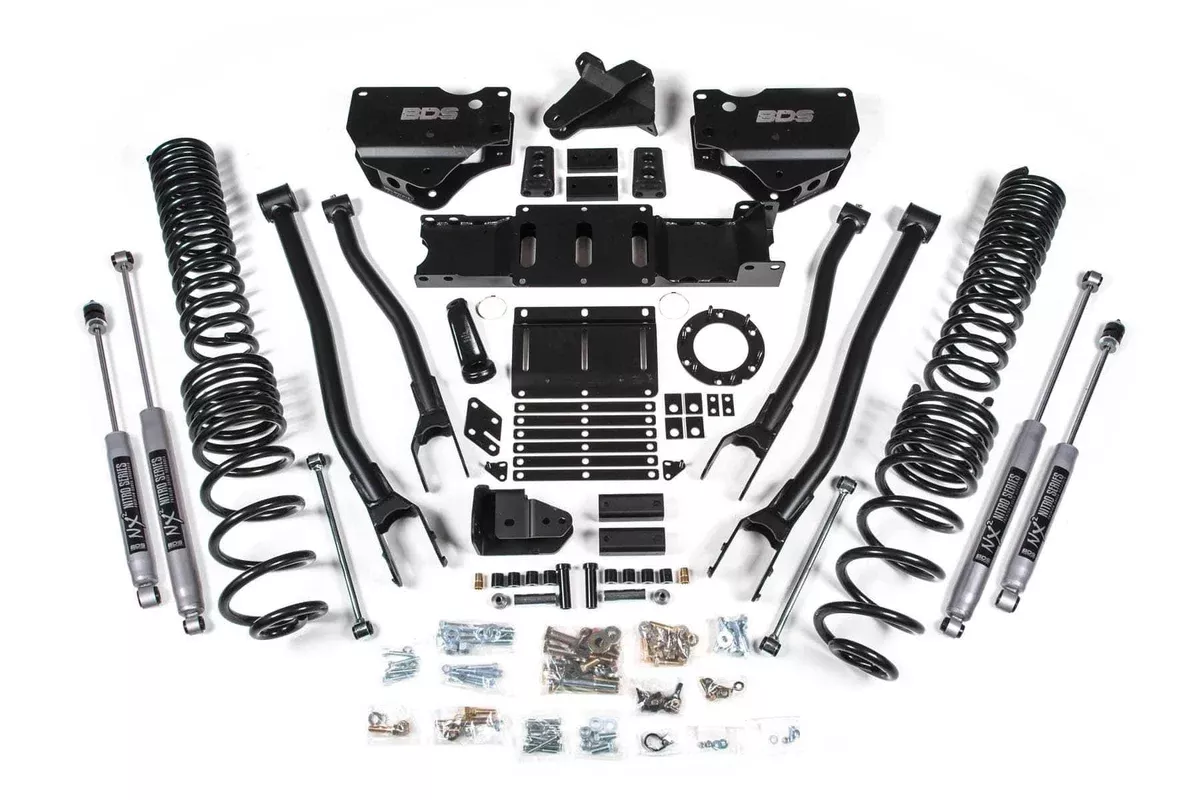 6" 4-LINK LIFT KIT W/ NX2 SHOCKS 19-24 RAM 2500 DIESEL W/ 6-BOLT T-CASE-BDS1688H