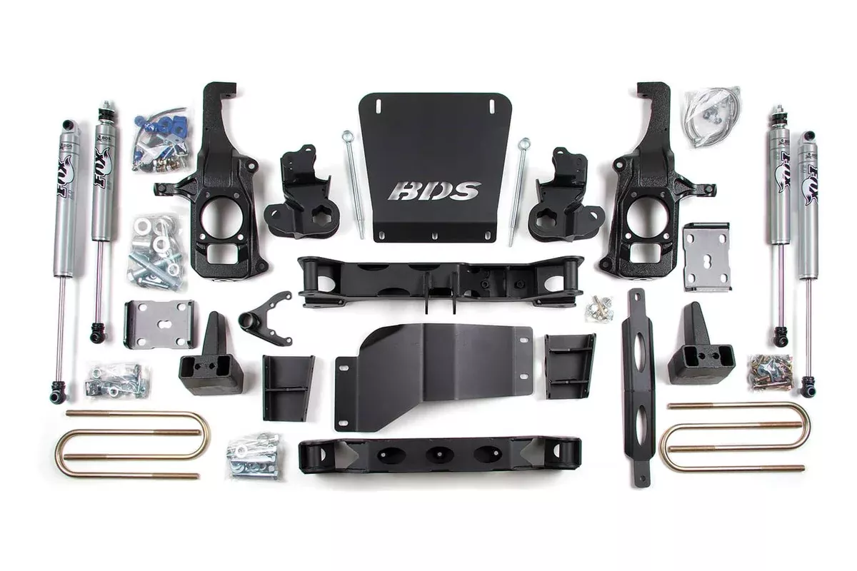 6.5" LIFT KIT W/ 3" REAR BLOCKS 11-19 GM HD W/ OVERLOADS-BDS199H