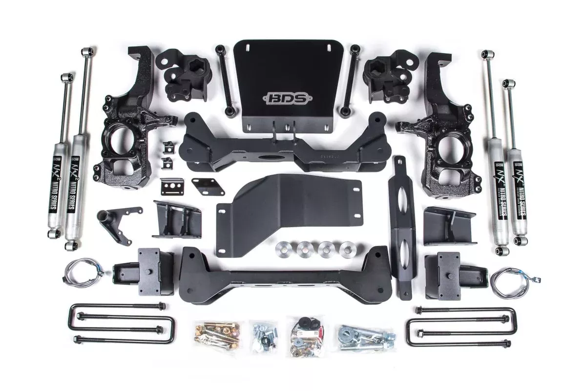 6.5" LIFT KIT W/ NX2 SHOCKS 20-26 GM HD W/O OVERLOADS (EXC AT4X/ZR2)-BDS753H