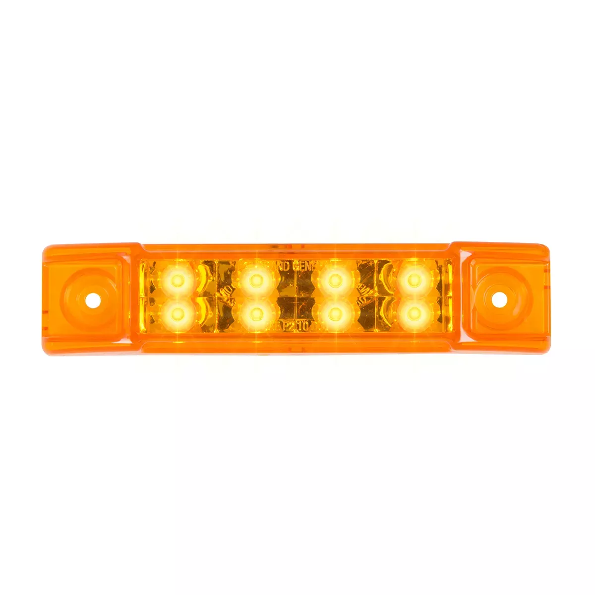 6" Amber/Amber Rectangular Surface Mount Pearl Marker & Turn LED Light