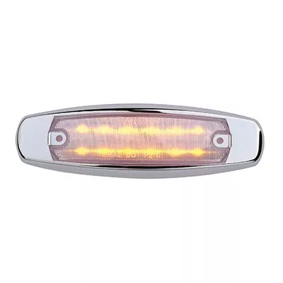 6" Clearance Marker -Amber/Clear-12LED