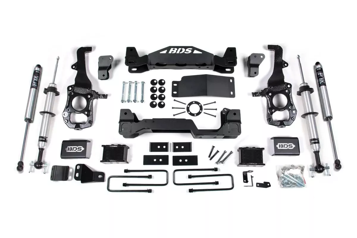 6" LIFT KIT W/ FOX 2.0 FRONT STRUTS & REAR SHOCKS 21-26 F150-BDS1579FSR
