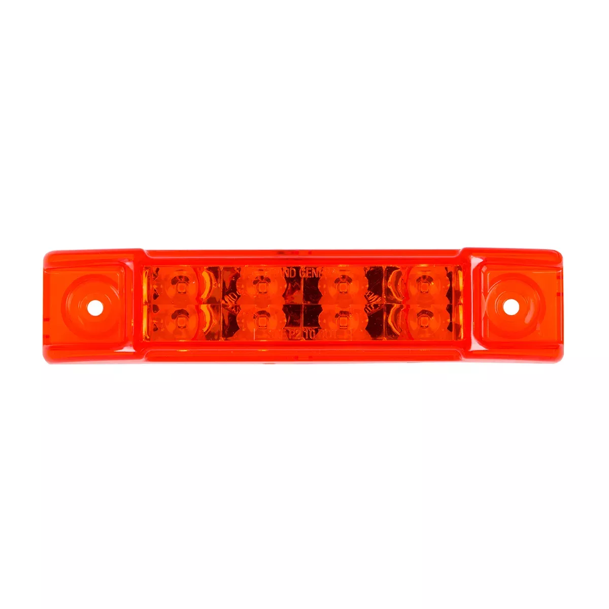 6" Red/Red Rectangular Surface Mount Pearl Marker & Turn LED Light