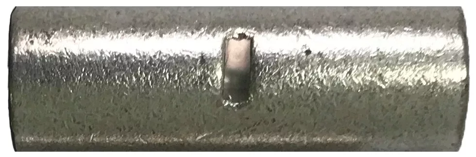 6 to 8 AWG Non-Insulated Step Down Butt Connector - Seamless - 10 to 1000 Pack - Made in USA