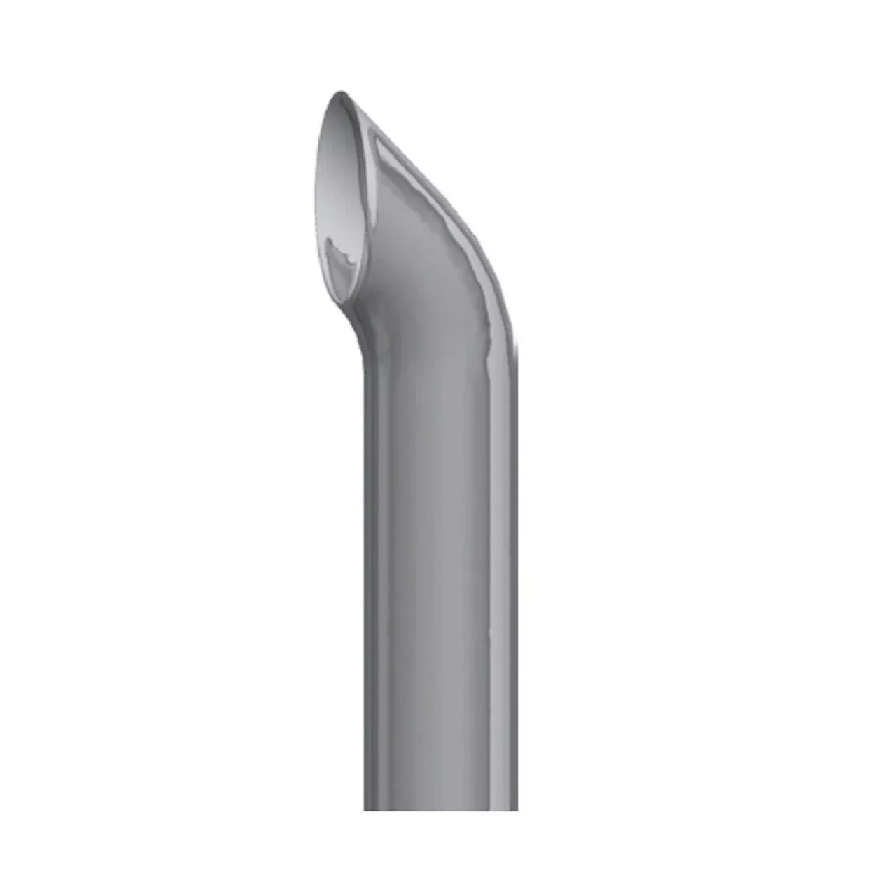 6" X 60" OD BottomWest Coast Curve Style TipChrome Top Stack