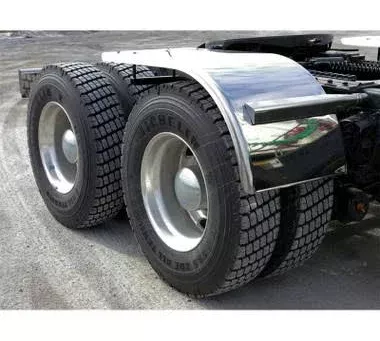 60" Smooth Half Fenders (35"-25") - 16 Ga. with Standard Mounting Kit
