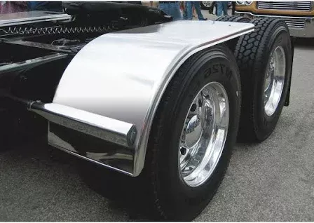 66" Smooth Half Fenders (35"-31") - 16 Ga. with Standard Mounting Kit