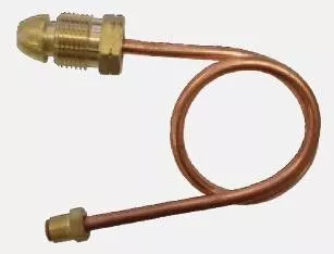 6mm Copper Pigtail 7/16-24 I/Flare x POL 450mm