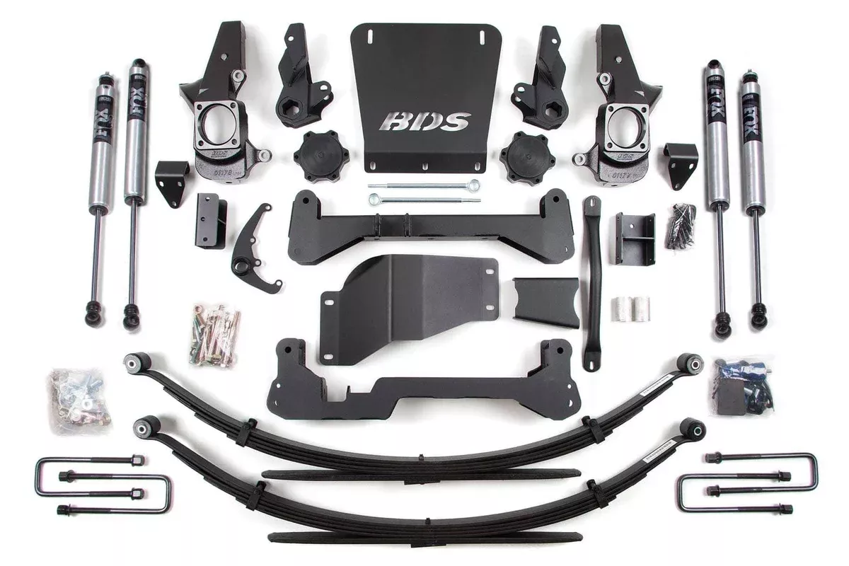 7" LIFT KIT W/ LEAF SPRINGS & NARROW TRACK KNUCKLES 01-10 GM HD-BDS1822FS