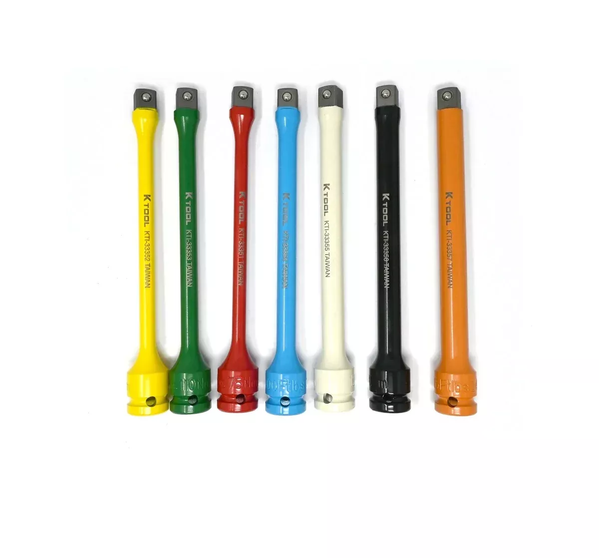 7 Piece 1/2" Drive Torque Extension Set