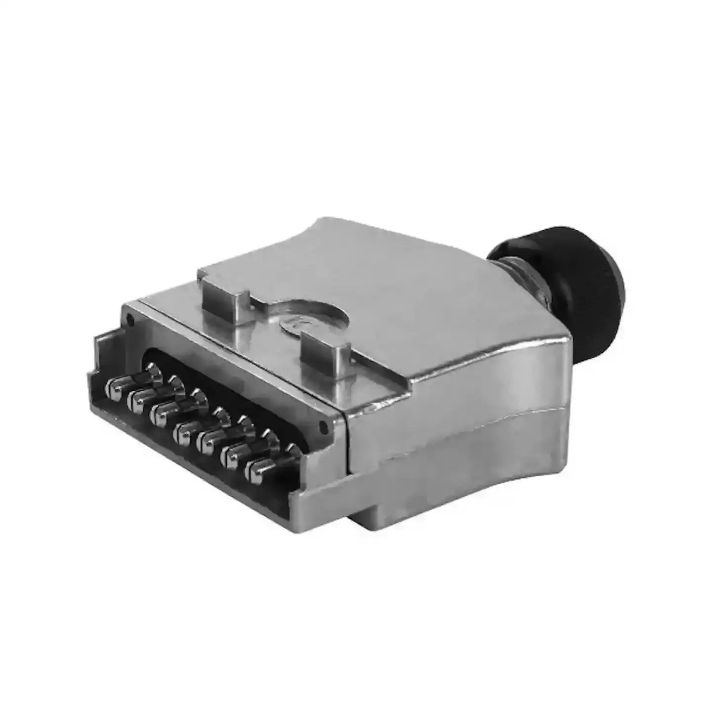 7 Pin Flat Metal Male Trailer Plug
