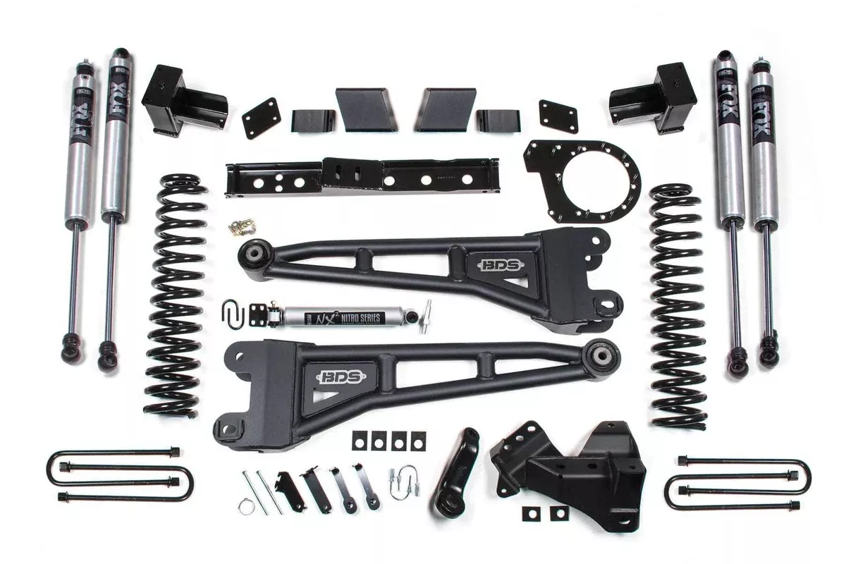 7" RADIUS ARM LIFT KIT W/ FOX 2.0 SHOCKS 20-22 F-350 4WD DUALLY DIESEL-BDS1573FS