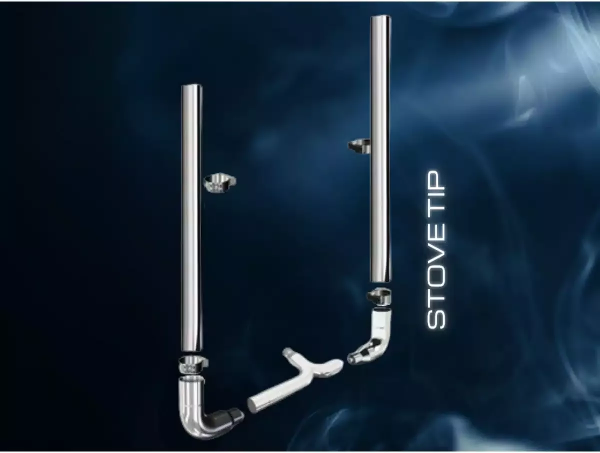 7" x 108" Peterbilt Stove Top Exhaust Kit