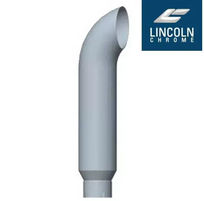 7"x72" Curved Exhaust Stack - Reduced to 5" and Expanded