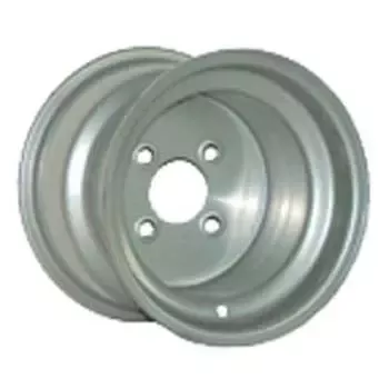 8×7 Silver Steel Wheel (Centered)