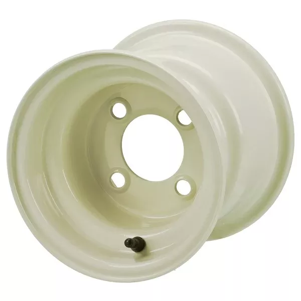 8" Almond Steel Golf Cart Wheel