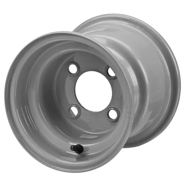 8" Gray Steel Golf Cart Wheel