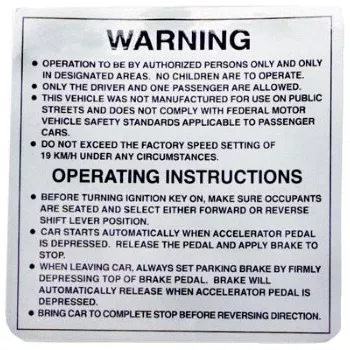 8 Safety Rules’ Decal (Universal Fit)