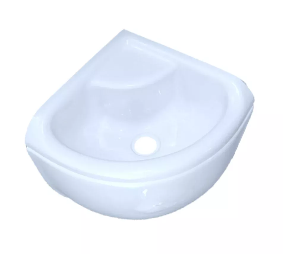 Acrylic Mini Corner Basin Full Skirt