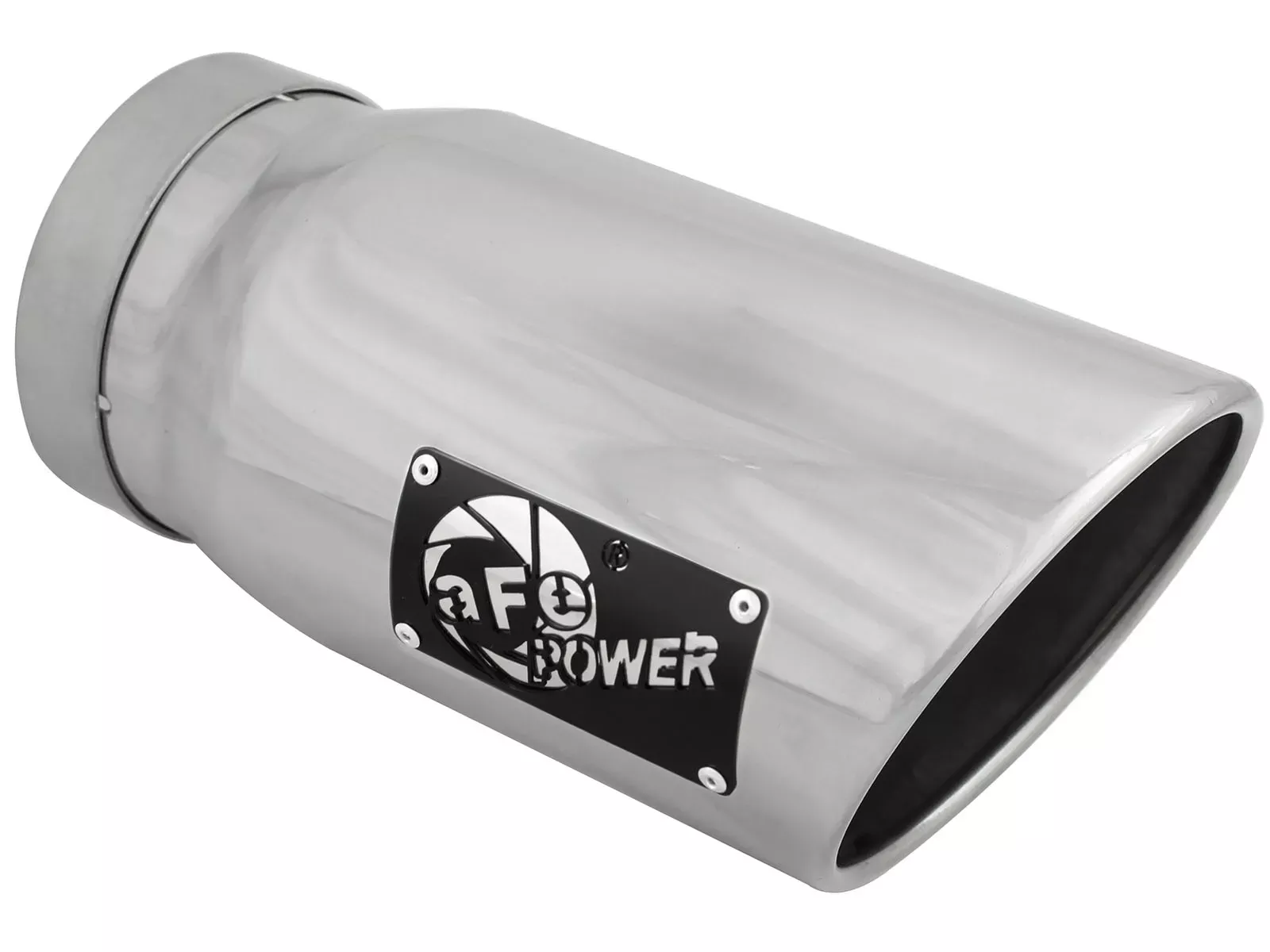 aFe Power - 49T50601-P12 -5IN IN X 6IN OUT X 12L BOLT-ON DIESEL EXHAUST TIP (STAINLESS STEEL) POLISHED