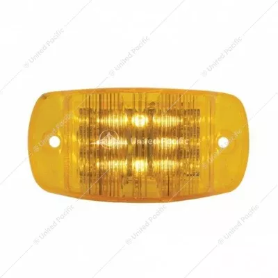 Amber 8 LED Rectangular Clearance / Marker Light