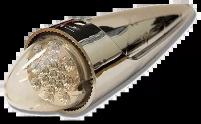 Amber LEDS Clear Lens Cab Marker Light