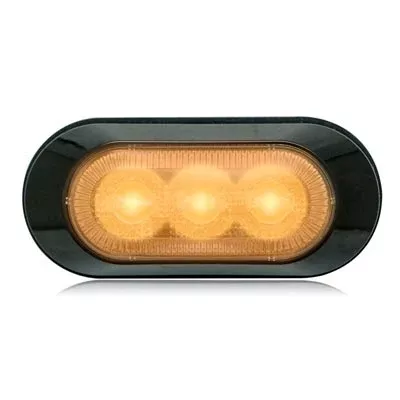 Amber Ultra 0.8" Thin Profile 3 LED Warning Light