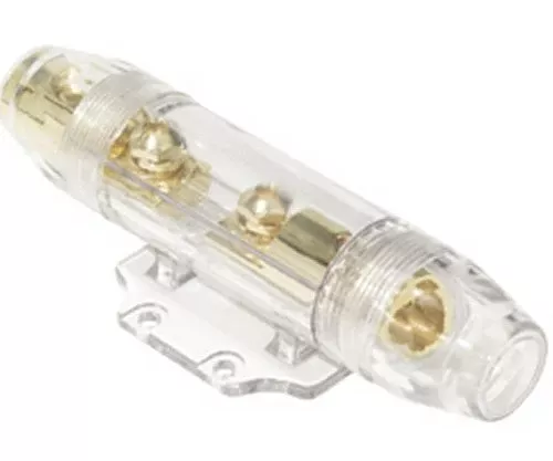ANL Fuse Holder IN-LINE 4 AWG or 1/0 AWG Water Resistant 24k GOLD RAPTOR GFBW5-ANL