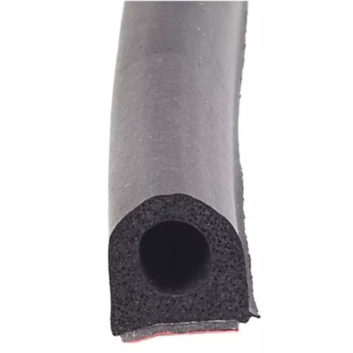 AP Products Channel Non-Ribbed D-Seal With Hats Tape Mount – 3/4″ X 3/4″ X 50′