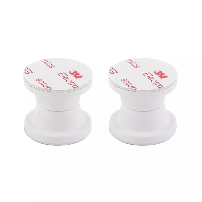 AP Products Polar White Magnetic Door Holdback-2 Sets