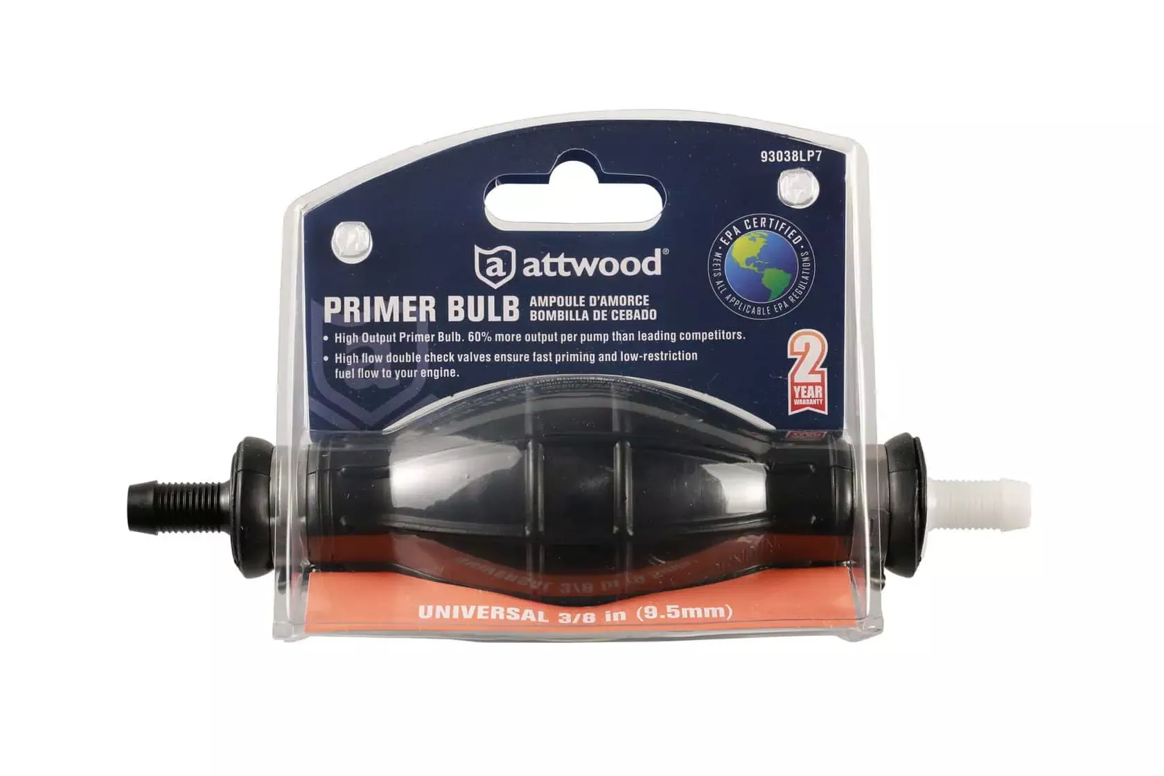 Attwood 3/8″ I.D. Primer Bulb Boat Gasoline line