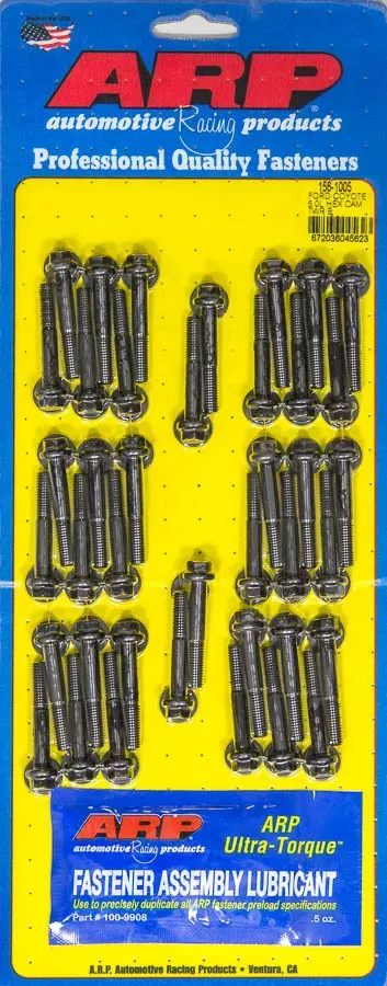 Auto Racing Products - 156-1005 -Cam Tower Bolt Kit Compatible with/Replacement for Ford 5.0L Coyote 6pt 6mmx1.0