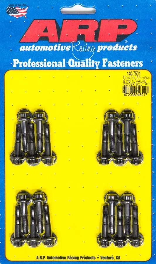 Auto Racing Products -ARP 140-7501 Valve Cover Bolt Kit (12pt Compatible with/Replacement for Mopar 5.7/6.1L Hemi)