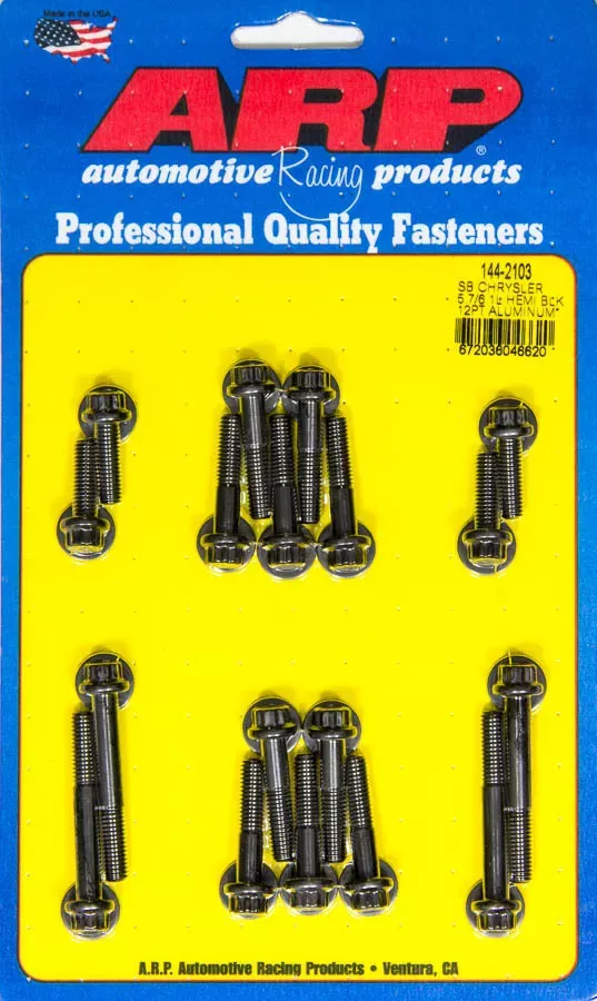 Auto Racing Products -ARP 144-2103 Intake Manifold Bolt Kit (fold Bot 12pt Compatible with/Replacement for Mopar 5.7/6.1L Hemi)