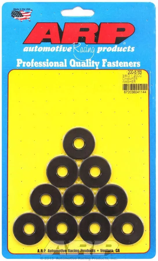 Auto Racing Products -ARP (200-8763) Chamfer Washer, Black