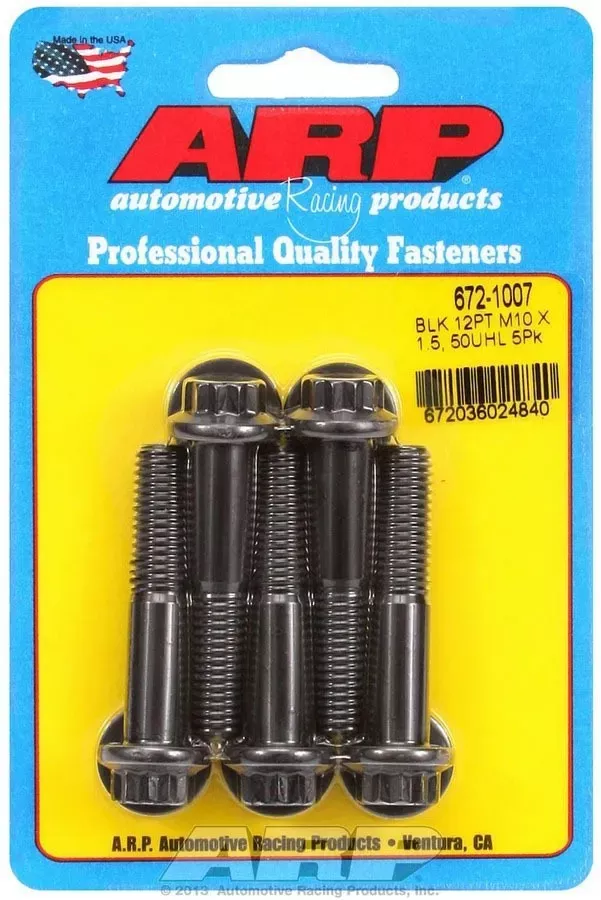 Auto Racing Products -ARP 672-1007 Bolt, M10 x 1.50", Pack of 5