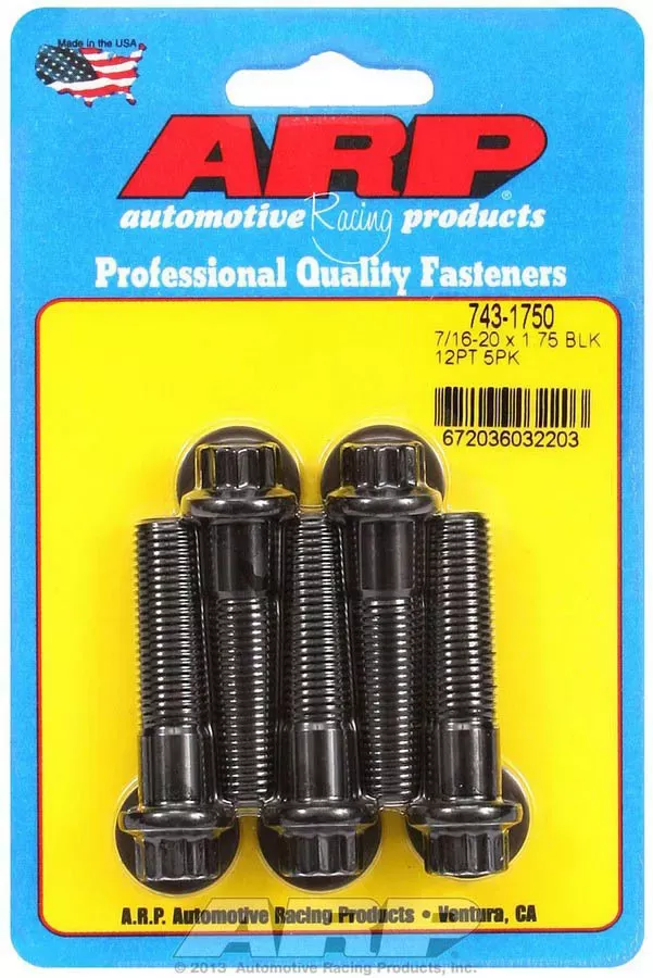 Auto Racing Products -ARP (743-1750) Oxide Bolt, Black