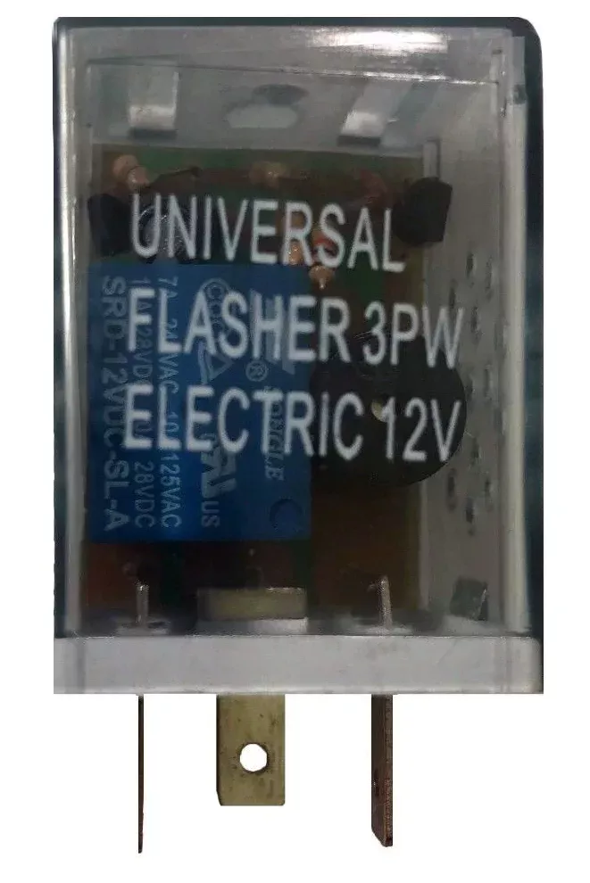 Automotive Loud 3 Pin Universal Turn Signal Flasher Relay 12V Replaces 2 Prong - 1 or 10 Pack