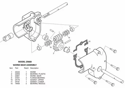 Barker Slide Out Model 25668 Rebuild Kit