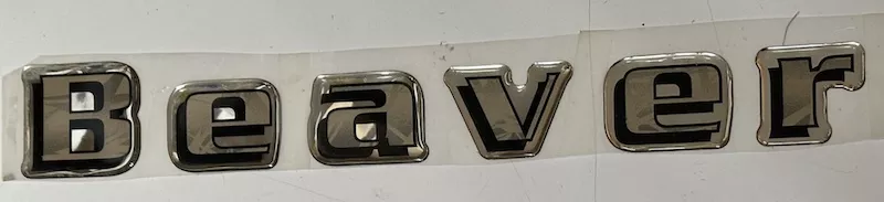 Beaver Decal Tri-Color