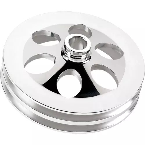 Billet Specialties - 86520 -Power Steering Pulley 2 Groove Press-On('75-U