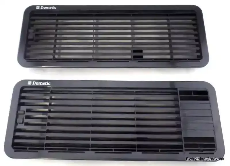 Black Complete Vent Set for 3 Way Fridge Dometic Caravan Fridge Under 90 Litres