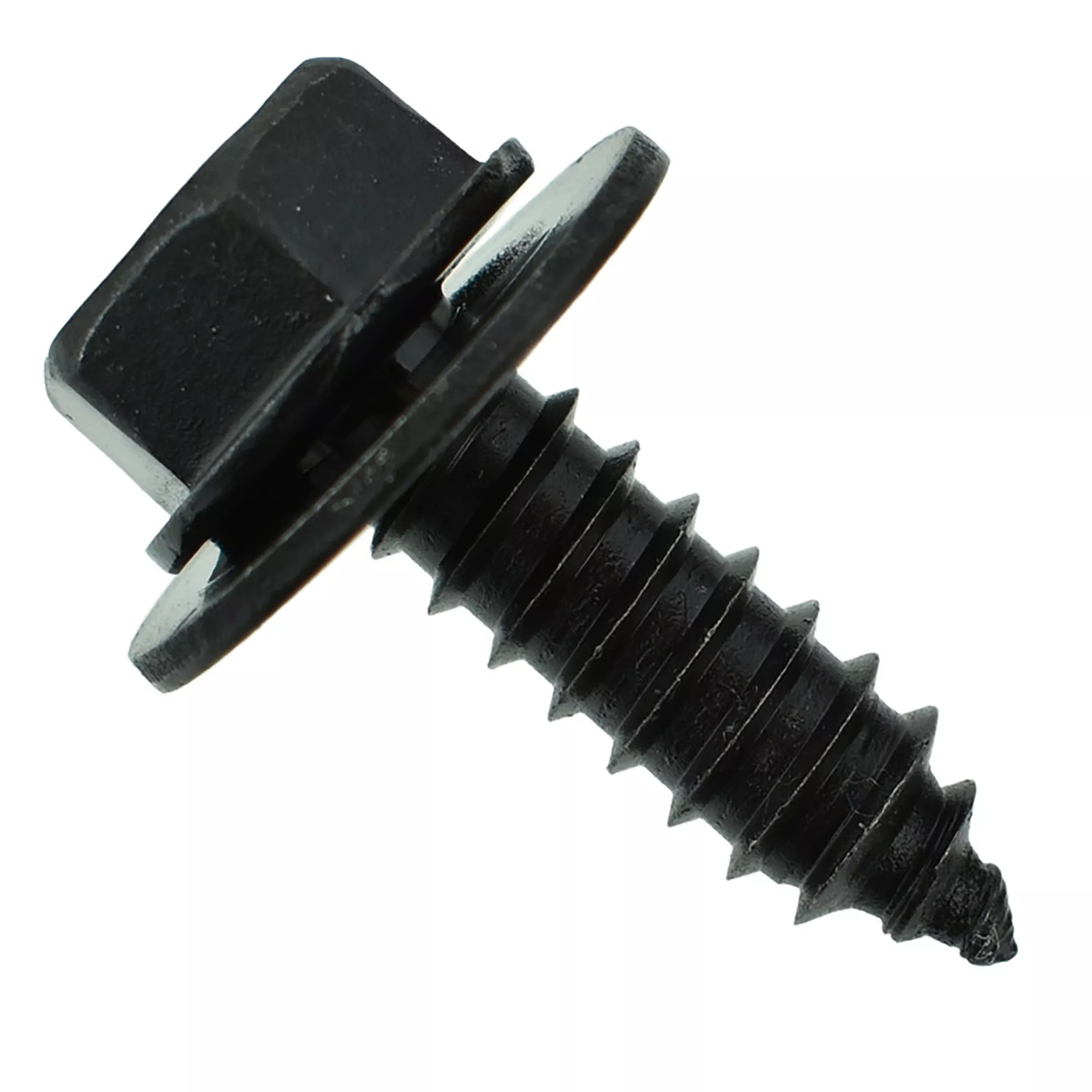 Black Hex Head Sheet Metal Screws - 6.3-1.81 x 20mm, 10mm Hex Head - 50 Pack