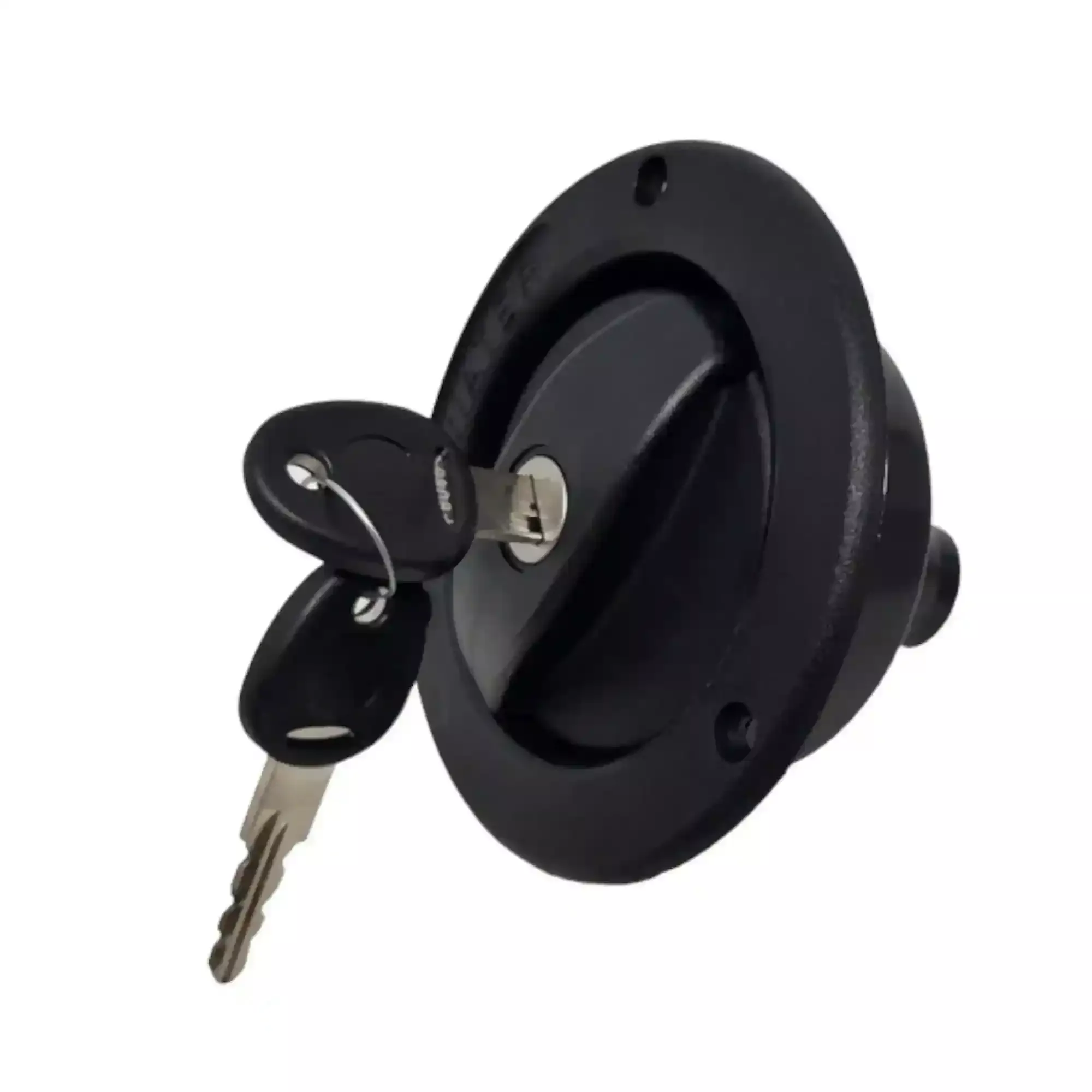 Black Lockable Water Filler Complete with Cap and Keys forRV and Caravans