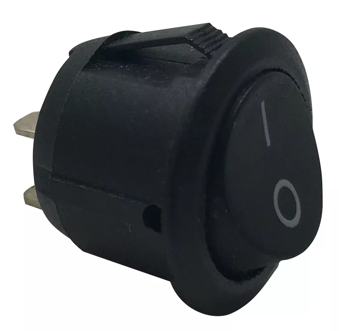 Black Non-Illuminated On Off Round Rocker Switches 12V 20A SPST - Car Boat - 1 or 5 Pack