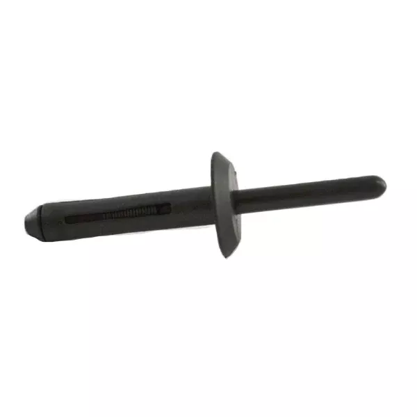 Black Nylon Blind Rivet 1/4" (6.3mm) Hole, 5/16" - 15/32" Panel Range, 43/64" Flange, 100 Pack