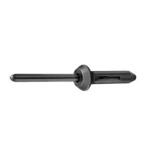 Black Nylon Blind Rivet 3/16" (5mm) Hole, 1/8" - 15/64" Panel Range, 15/32" Flange, 100 Pack