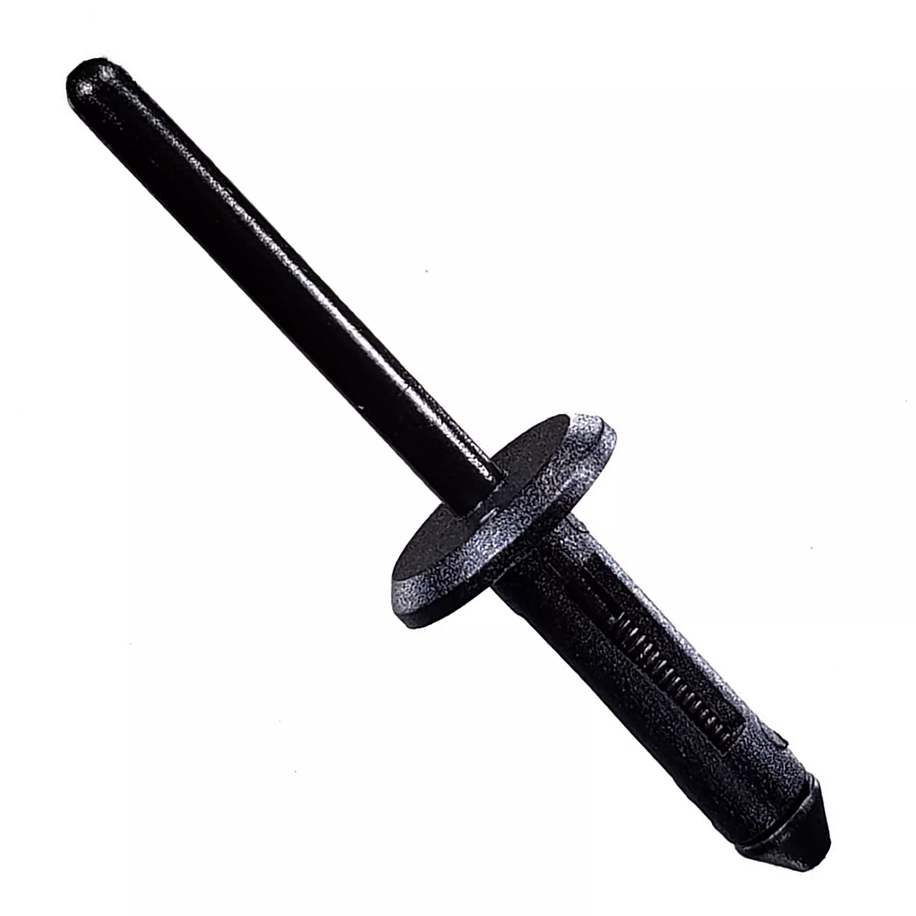 Black Nylon Blind Rivet Mandrel Retainer - 13/64" Dia. - 15/32" Flange - 25 Pack
