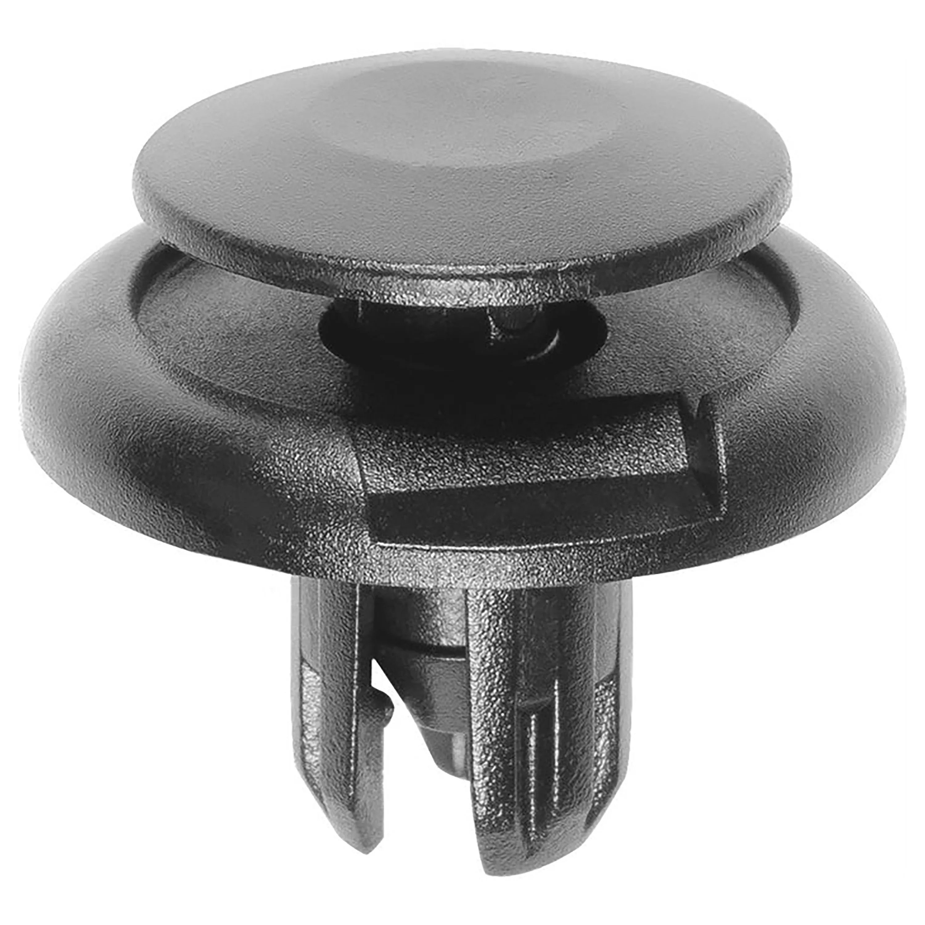 Black Nylon Bumper & Fender Push Retainer Clips - 5/16" Hole - 11mm Stem - 25 Pack