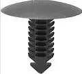 Black Nylon Door Frame Spacer Retainer Head Diameter 1, Stem Diameter 5/16, Stem Length 13/16 - 25 or 100 Pack